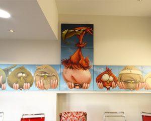 dental practice reception decoration