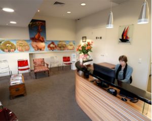 dental practice reception area